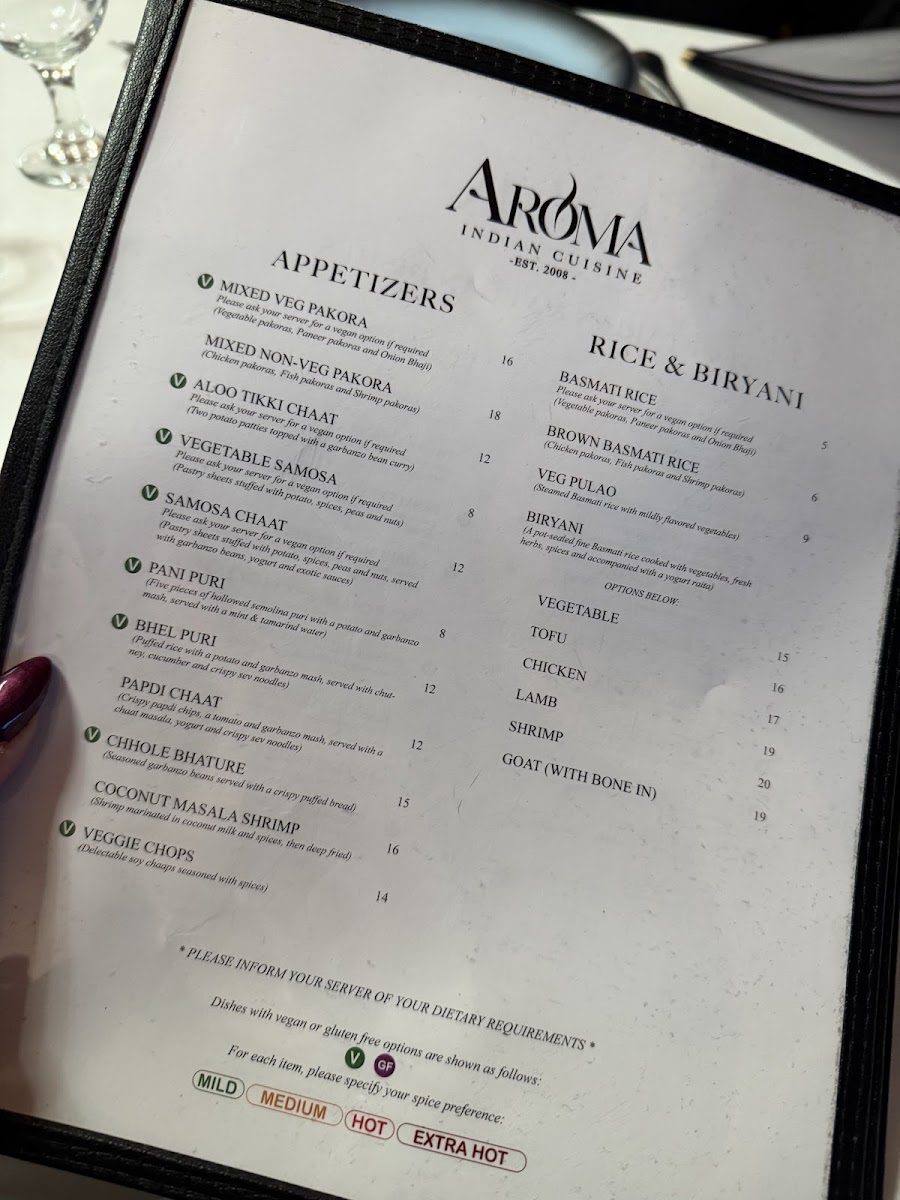 Aroma Indian Cuisine Menu - Image 2