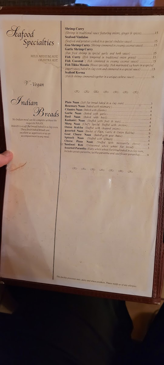 Aroma Indian Cuisine Menu - Image 6